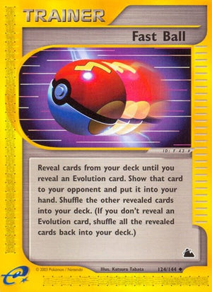 Pokemon TCG - Skyridge - Fast Ball - 124/144