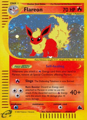 Pokemon TCG - Skyridge - Flareon - H07/H32 - Holofoil