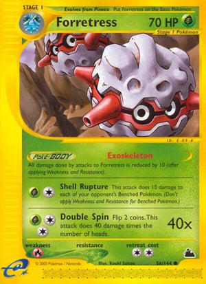 Pokemon TCG - Skyridge - Forretress - 056/144 - Reverse Holofoil