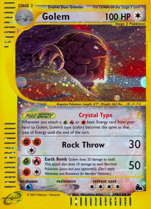 Pokemon TCG - Skyridge - Golem - 148/144 - Holofoil