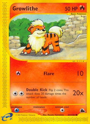 Pokemon TCG - Skyridge - Growlithe - 062/144