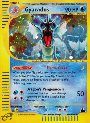 Pokemon TCG - Skyridge - Gyarados - H10/H32
