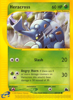 Pokemon TCG - Skyridge - Heracross - 064/144 - Reverse Holofoil