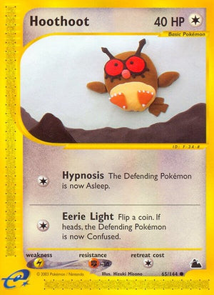 Pokemon TCG - Skyridge - Hoothoot - 065/144 - Reverse Holofoil