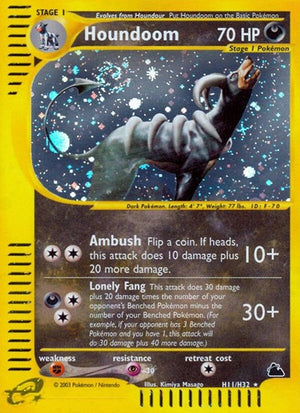 Pokemon TCG - Skyridge - Houndoom - H11/H32