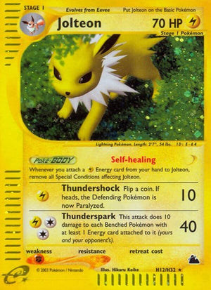 Pokemon TCG - Skyridge - Jolteon - H12/H32