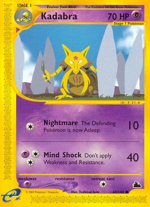 Pokemon TCG - Skyridge - Kadabra - 069/144 - Reverse Holofoil