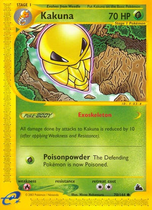 Pokemon TCG - Skyridge - Kakuna - 070/144 - Reverse Holofoil