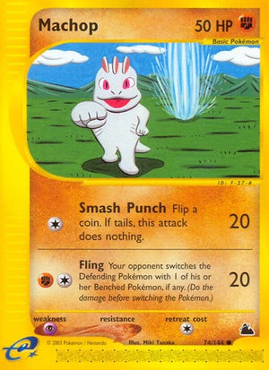 Pokemon TCG - Skyridge - Machop - 074/144 - Reverse Holofoil
