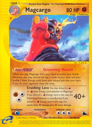 Pokemon TCG - Skyridge - Magcargo - 018/144 - Reverse Holofoil