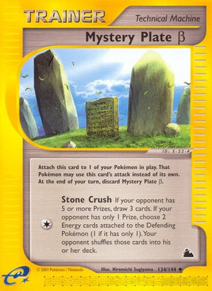 Pokemon TCG - Skyridge - Mystery Plate Beta - 134/144 - Reverse Holofoil