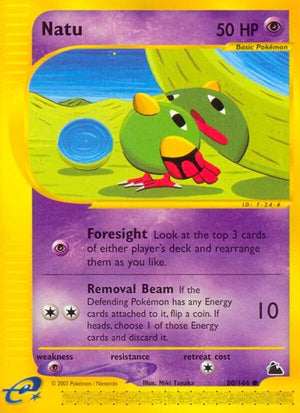 Pokemon TCG - Skyridge - Natu - 080/144 - Reverse Holofoil