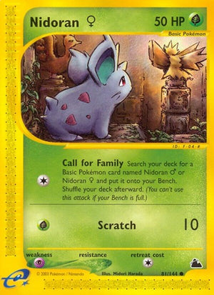 Pokemon TCG - Skyridge - Nidoran F - 081/144