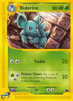 Pokemon TCG - Skyridge - Nidorina - 083/144 - Reverse Holofoil