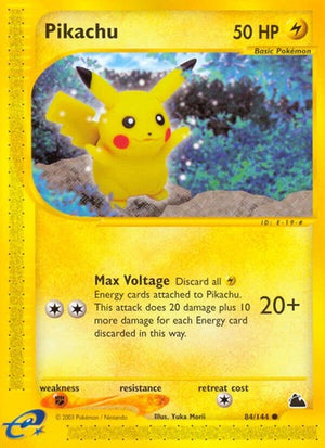 Pokemon TCG - Skyridge - Pikachu - 084/144