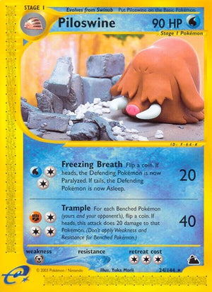 Pokemon TCG - Skyridge - Piloswine - 024/144 - Reverse Holofoil