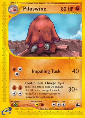 Pokemon TCG - Skyridge - Piloswine - 043/144