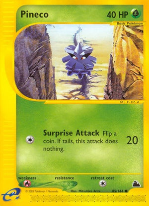 Pokemon TCG - Skyridge - Pineco - 085/144 - Reverse Holofoil
