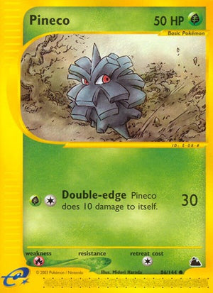 Pokemon TCG - Skyridge - Pineco - 086/144 - Reverse Holofoil