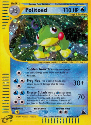 Pokemon TCG - Skyridge - Politoed - H23/H32 - Holofoil