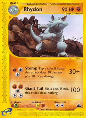 Pokemon TCG - Skyridge - Rhydon - 029/144