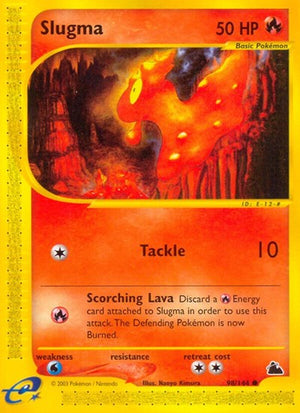 Pokemon TCG - Skyridge - Slugma - 098/144 - Reverse Holofoil