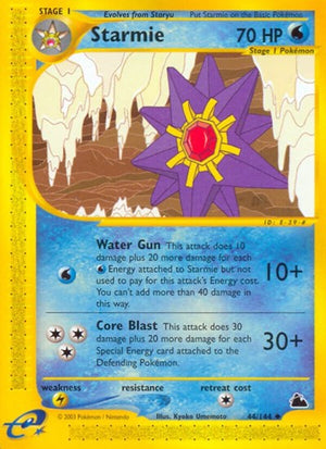 Pokemon TCG - Skyridge - Starmie - 044/144 - Reverse Holofoil