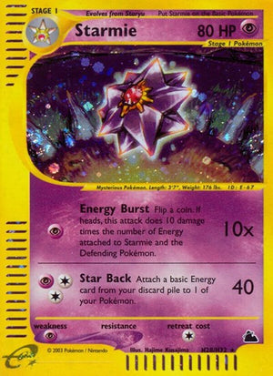 Pokemon TCG - Skyridge - Starmie - H28/H32 - Holofoil