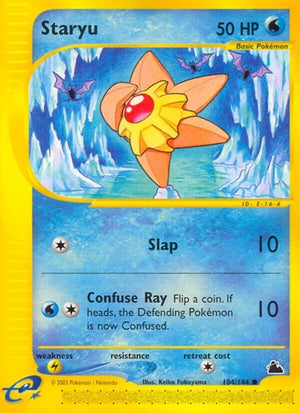 Pokemon TCG - Skyridge - Staryu - 104/144 - Reverse Holofoil