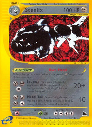 Pokemon TCG - Skyridge - Steelix - 031/144 - Reverse Holofoil
