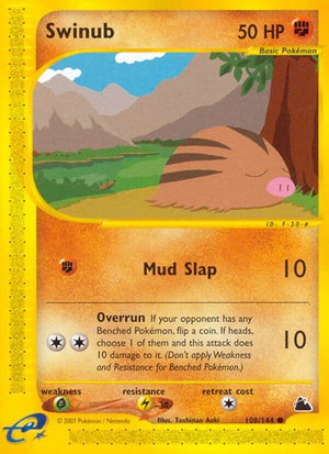 Pokemon TCG - Skyridge - Swinub - 108/144
