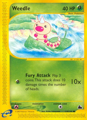 Pokemon TCG - Skyridge - Weedle - 114/144
