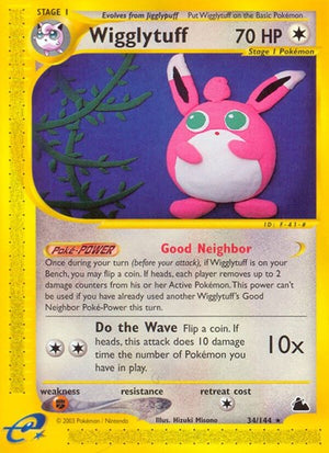 Pokemon TCG - Skyridge - Wigglytuff - 034/144