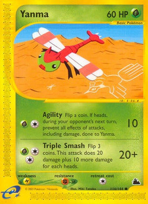 Pokemon TCG - Skyridge - Yanma - 116/144