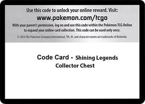 Pokemon TCG - Shining Legends - Code Card - Shining Legends Collector Chest