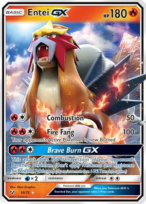 Pokemon TCG - Shining Legends - Entei GX - 10/73 - Holofoil