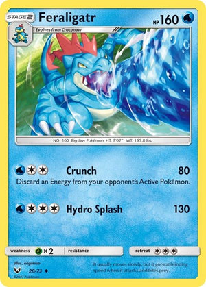 Pokemon TCG - Shining Legends - Feraligatr - 20/73 - Reverse Holofoil