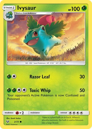 Pokemon TCG - Shining Legends - Ivysaur - 2/73 - Reverse Holofoil
