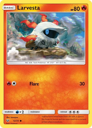 Pokemon TCG - Shining Legends - Larvesta - 12/73