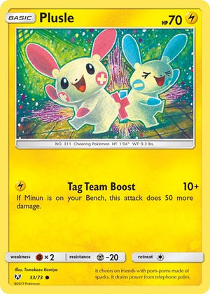 Pokemon TCG - Shining Legends - Plusle - 33/73