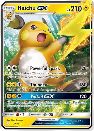 Pokemon TCG - Shining Legends - Raichu GX - 29/73 - Holofoil