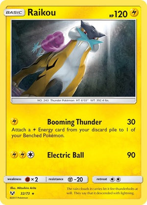Pokemon TCG - Shining Legends - Raikou - 32/73 - Holofoil