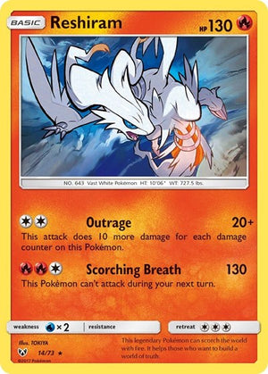 Pokemon TCG - Shining Legends - Reshiram - 14/73 - Reverse Holofoil