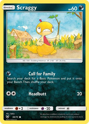 Pokemon TCG - Shining Legends - Scraggy - 50/73 - Reverse Holofoil