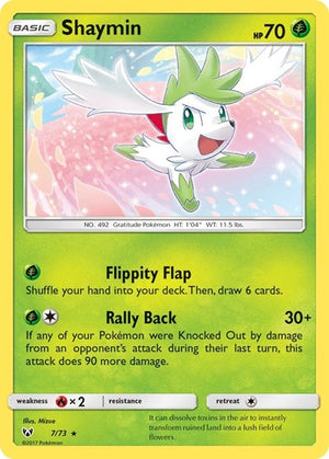 Pokemon TCG - Shining Legends - Shaymin - 7/73 - Reverse Holofoil