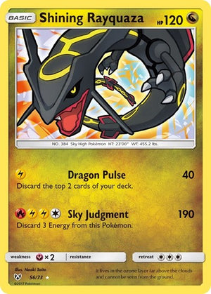 Pokemon TCG - Shining Legends - Shining Rayquaza - 56/73 - Holofoil