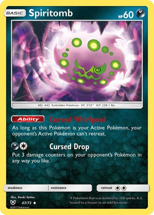Pokemon TCG - Shining Legends - Spiritomb - 47/73 - Reverse Holofoil