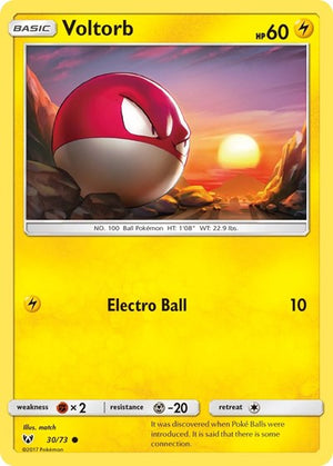 Pokemon TCG - Shining Legends - Voltorb - 30/73 - Reverse Holofoil