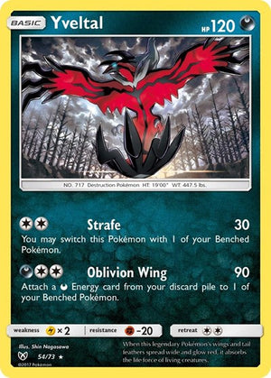 Pokemon TCG - Shining Legends - Yveltal - 54/73 - Holofoil