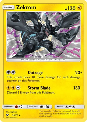 Pokemon TCG - Shining Legends - Zekrom - 35/73 - Holofoil